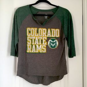 Colorado State University 3/4 Sleeve Top